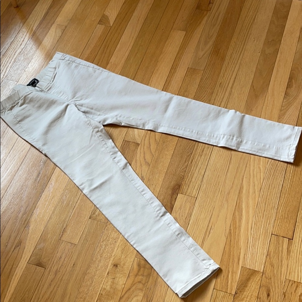 Small pull up beige work pants